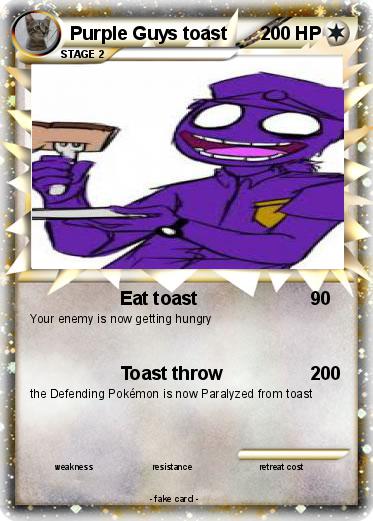 Pokemon Purple Guys toast