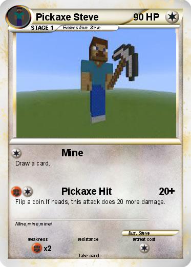 Pokemon Pickaxe Steve