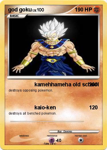 Pokemon god goku