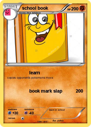 Pokemon school book