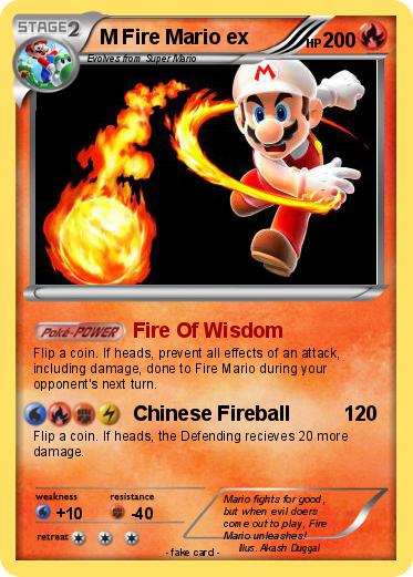 Pokemon M Fire Mario ex