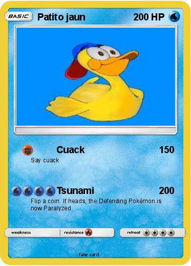Pokemon Patito jaun
