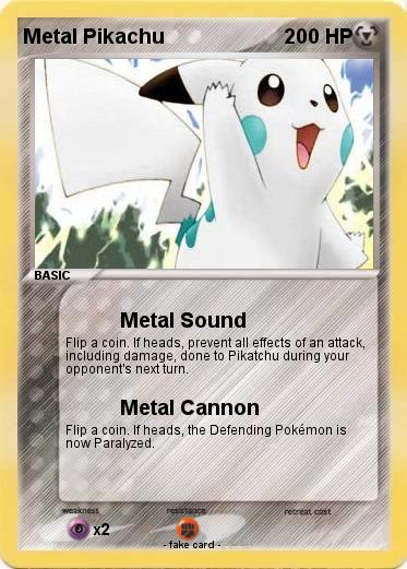 Pokemon Metal Pikachu