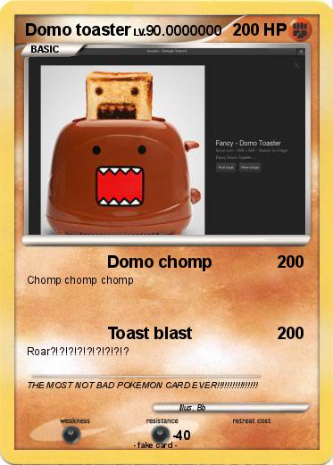 Pokemon Domo toaster