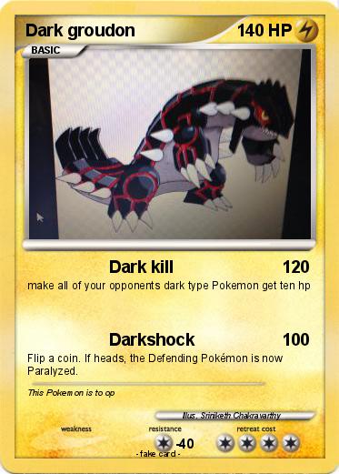Pokemon Dark groudon