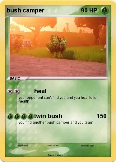 Pokemon bush camper