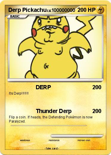 Pokemon Derp Pickachu