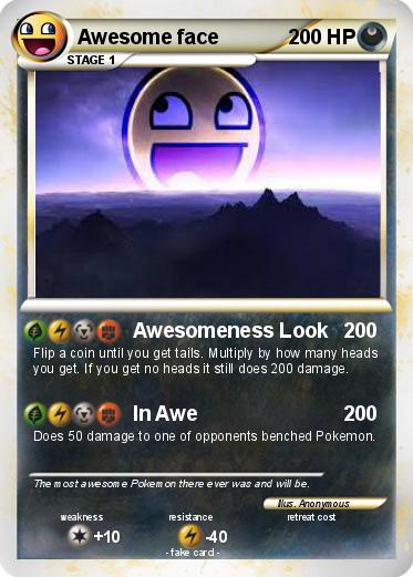 Pokemon Awesome face