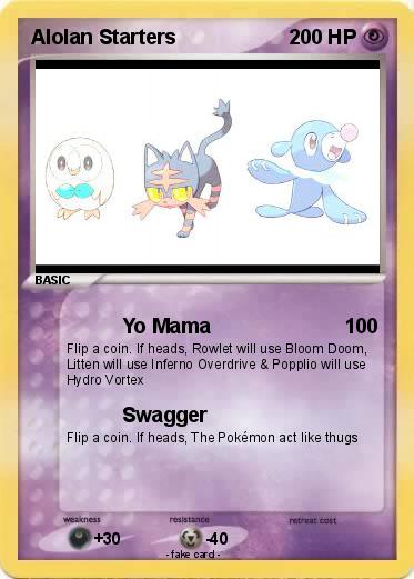 Pokemon Alolan Starters