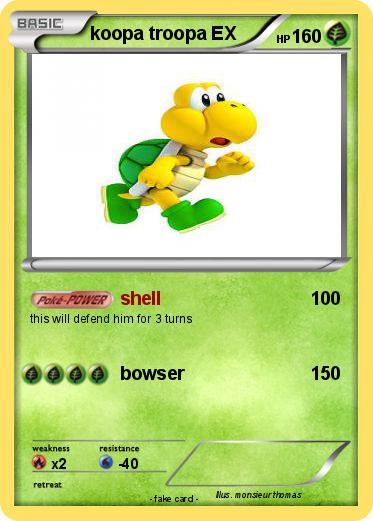Pokemon koopa troopa EX