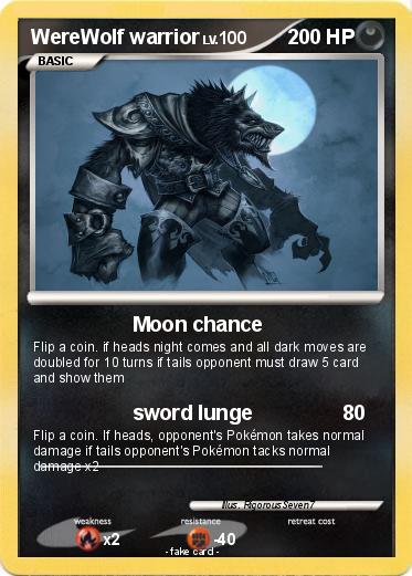 Pokemon WereWolf warrior