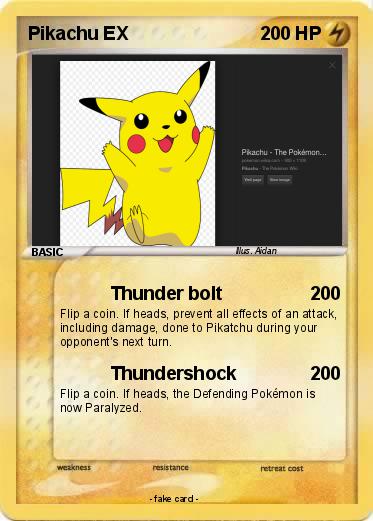 Pokemon Pikachu EX