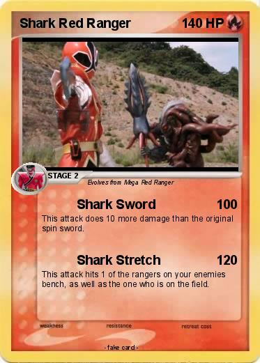 Pokemon Shark Red Ranger