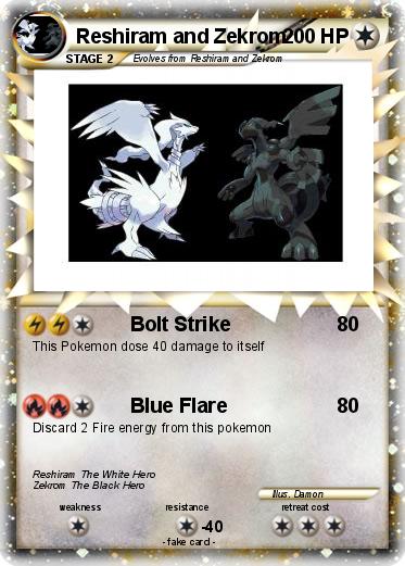 Pokemon Reshiram and Zekrom