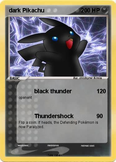 Pokemon dark Pikachu