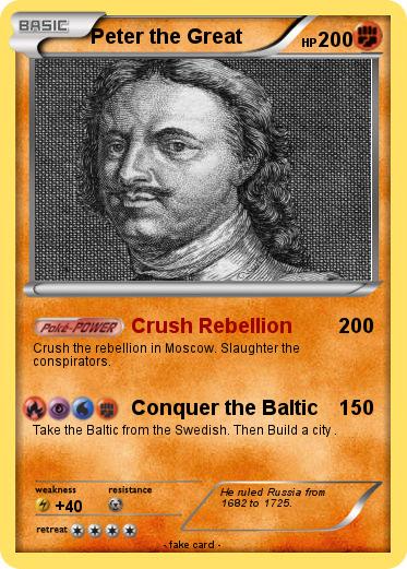 Pokemon Peter the Great