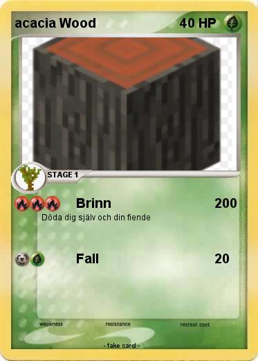 Pokemon acacia Wood