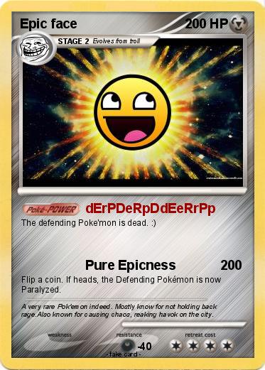 Pokemon Epic face