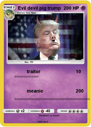 Pokemon Evil devil pig trump