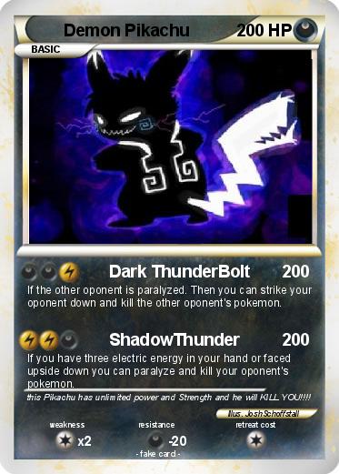 Pokemon Demon Pikachu