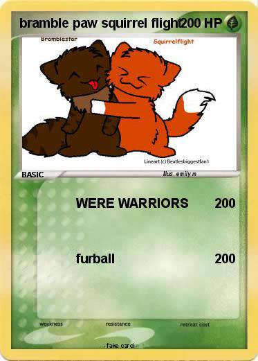 Pokemon bramble paw squirrel flight