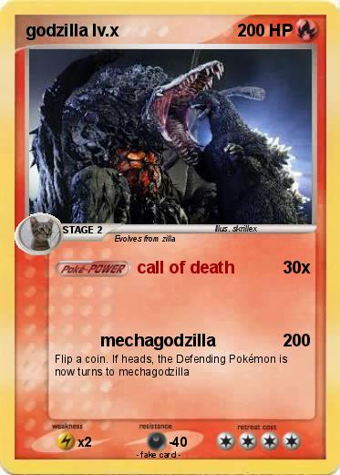 Pokemon godzilla lv.x