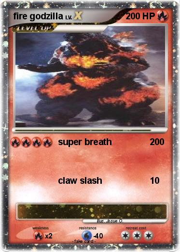 Pokemon fire godzilla