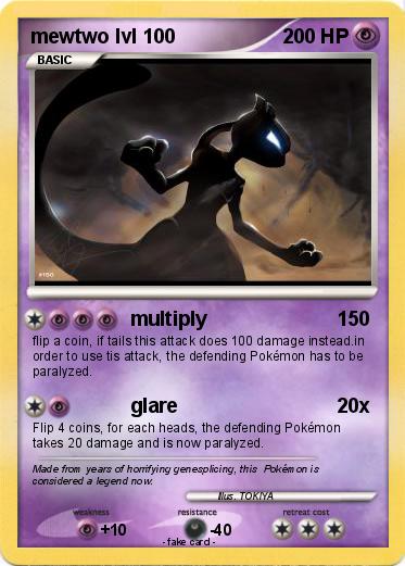 Pokemon mewtwo lvl 100