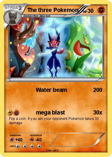 Pokemon The three Pokemon