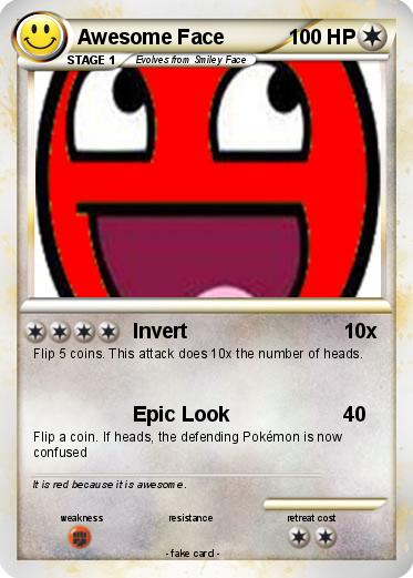 Pokemon Awesome Face