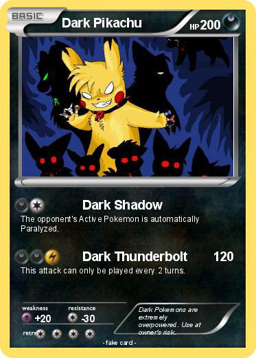 Pokemon Dark Pikachu