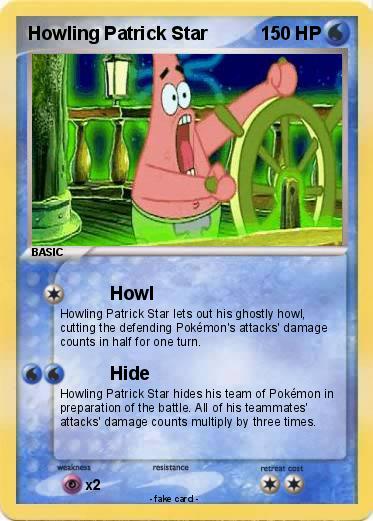 Pokemon Howling Patrick Star