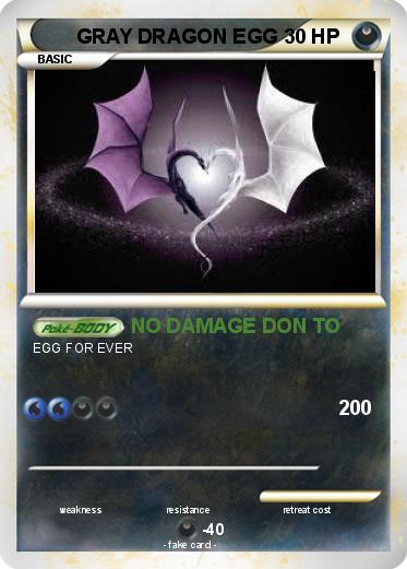 Pokemon GRAY DRAGON EGG