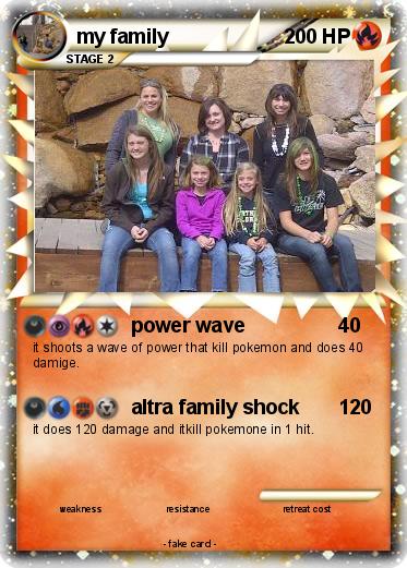 Pokemon my family