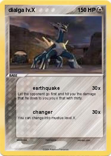 Pokemon dialga lv.X