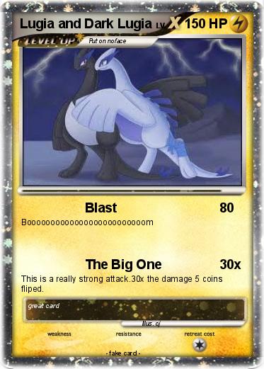 Pokemon Lugia and Dark Lugia