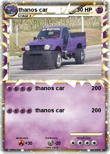 Pokemon thanos car