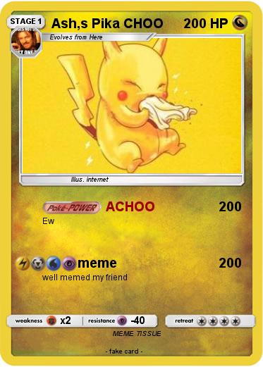 Pokemon Ash,s Pika CHOO