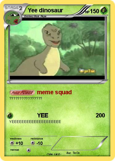 Pokemon Yee dinosaur