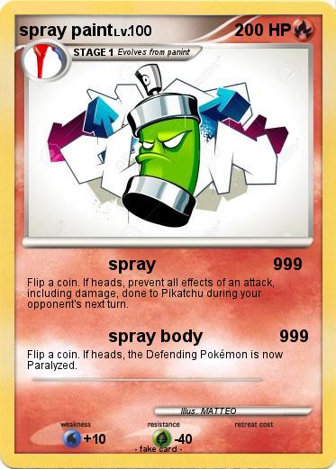 Pokemon spray paint