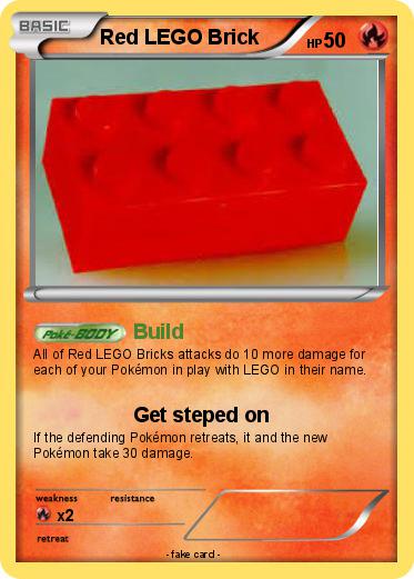 Pokemon Red LEGO Brick