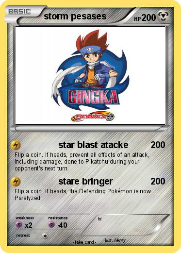 Pokemon storm pesases