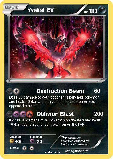 Pokemon Yveltal EX