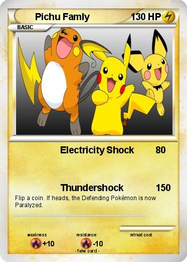 Pokemon Pichu Famly
