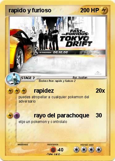 Pokemon rapido y furioso