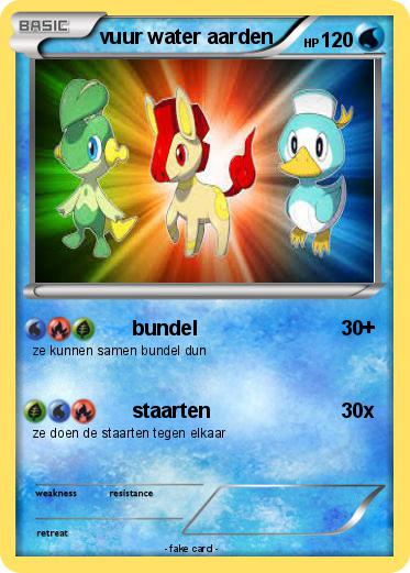 Pokemon vuur water aarden