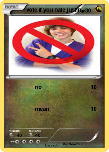Pokemon vote if you hate justin