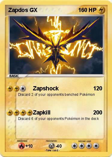 Pokemon Zapdos GX