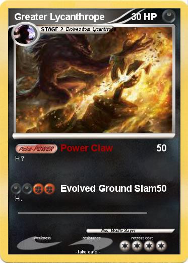 Pokemon Greater Lycanthrope