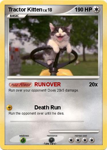 Pokemon Tractor Kitten